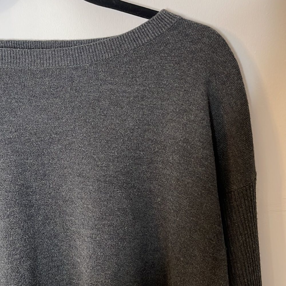LOFT grey knit sweater